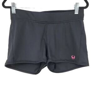 Hylete Black Stretch Athletic Running Gym Crossfit Spandex Shorts Size Large